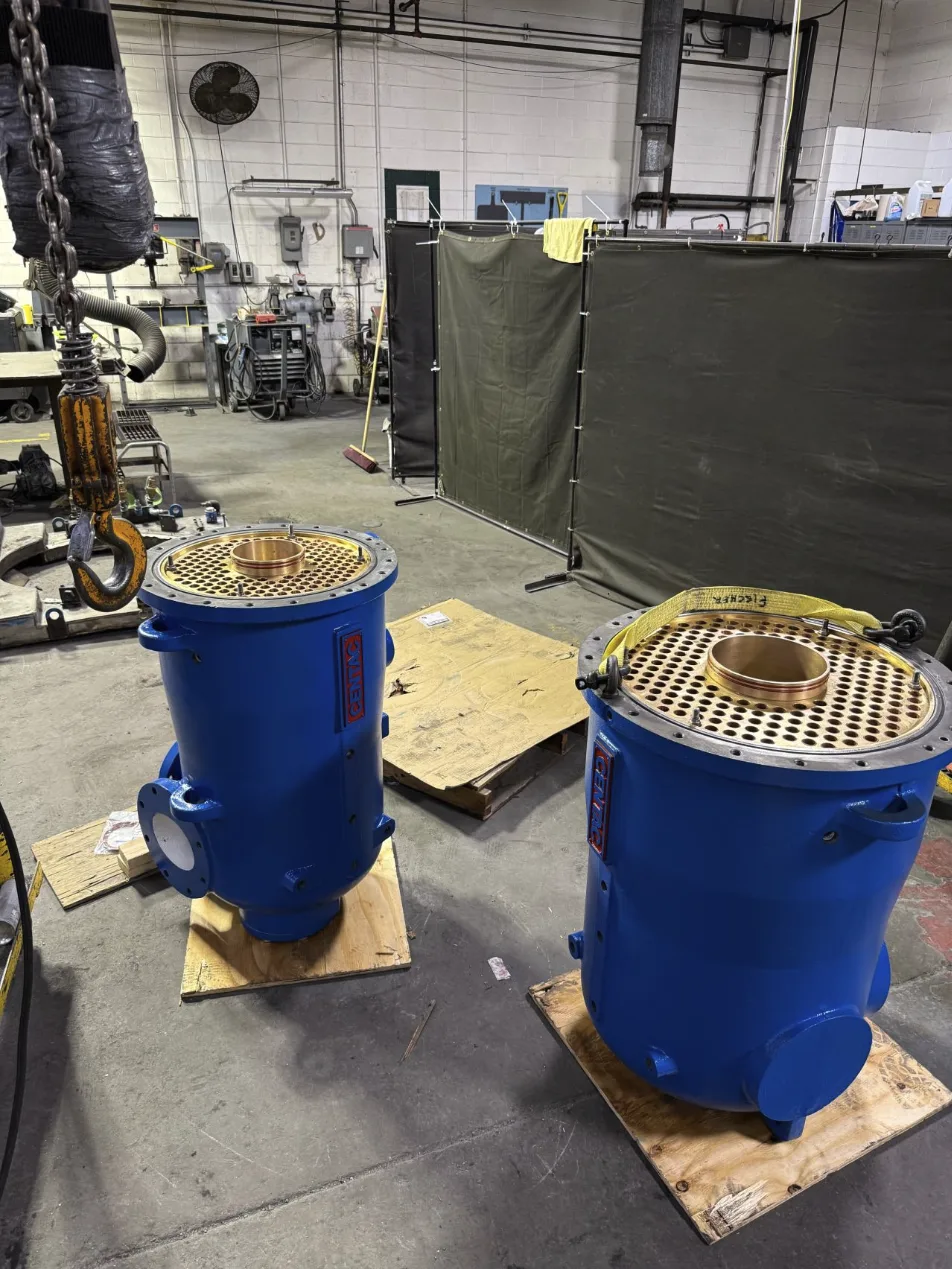 New oil coolers ready for installation on the 2ACII