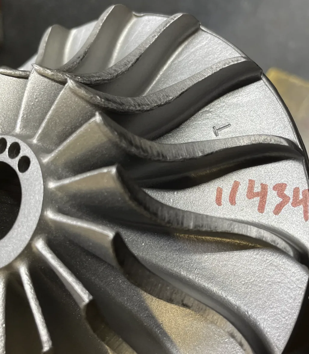 Precision 5-axis milled 3rd stage impeller made for the Joy rebuild